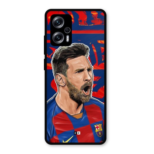 Roaring Soccer Star Metal Back Case for Redmi K50i