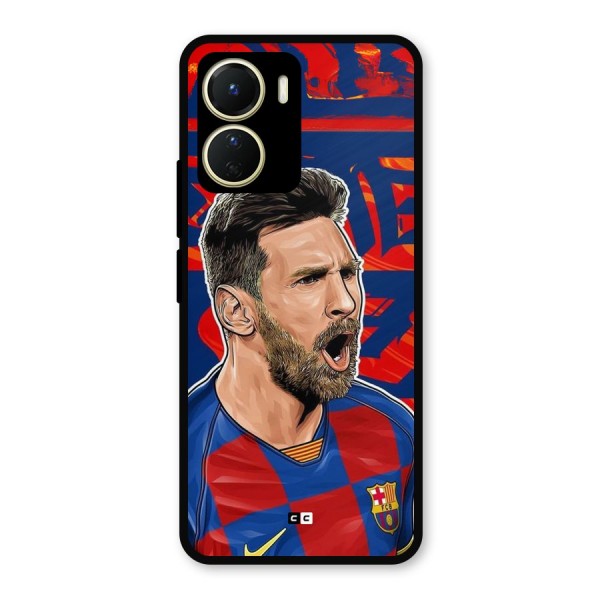 Roaring Soccer Star Metal Back Case for Vivo T2x