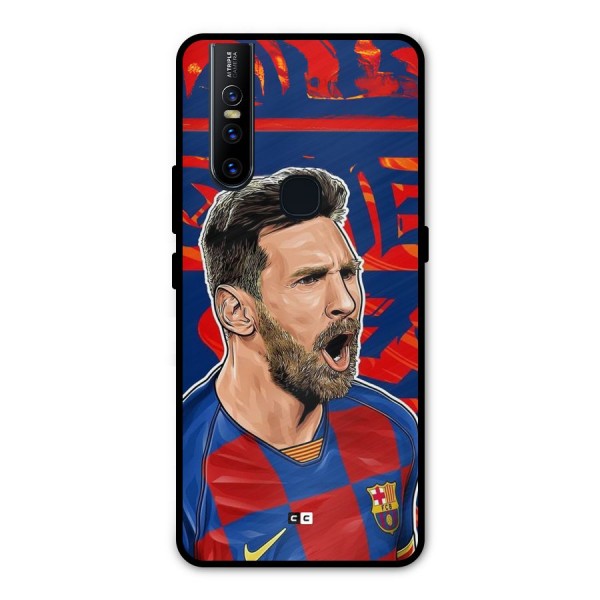 Roaring Soccer Star Metal Back Case for Vivo V15