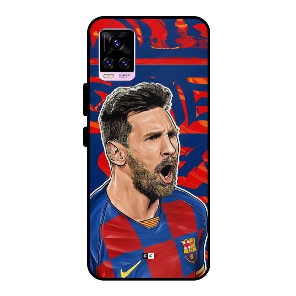 Roaring Soccer Star Metal Back Case for Vivo V20 Pro