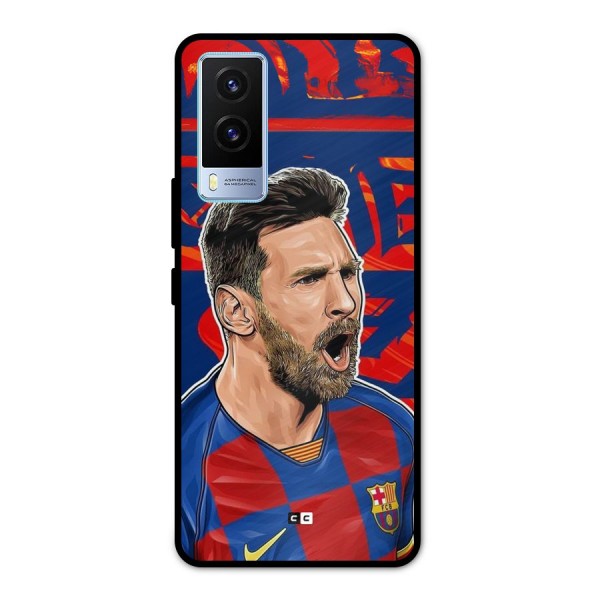 Roaring Soccer Star Metal Back Case for Vivo V21e 5G