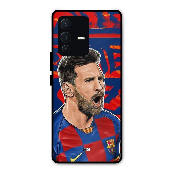 Roaring Soccer Star Metal Back Case for Vivo V23 Pro