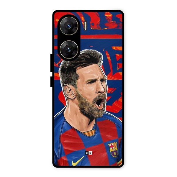 Roaring Soccer Star Metal Back Case for Vivo V29e