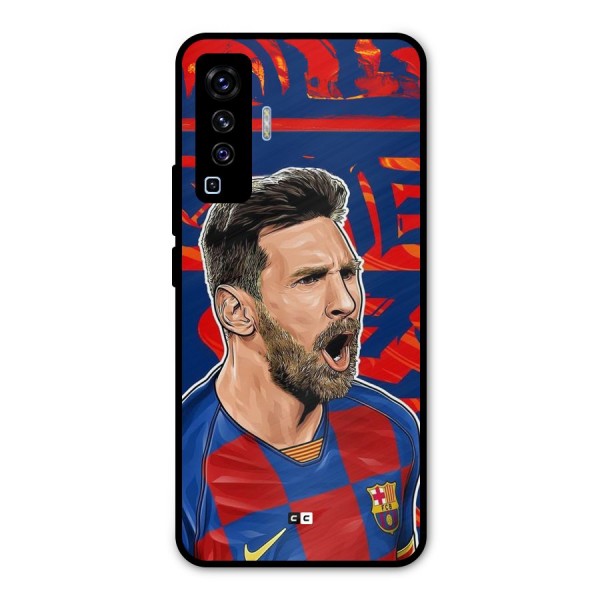 Roaring Soccer Star Metal Back Case for Vivo X50