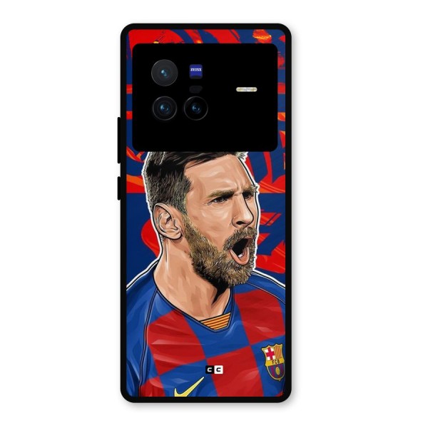 Roaring Soccer Star Metal Back Case for Vivo X80