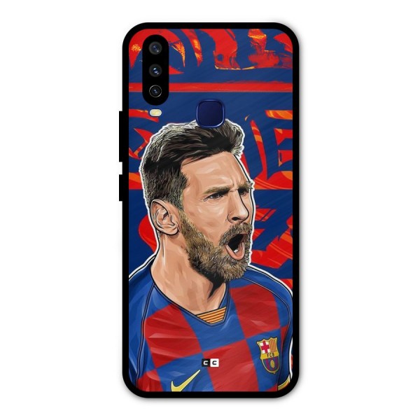 Roaring Soccer Star Metal Back Case for Vivo Y15