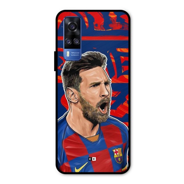 Roaring Soccer Star Metal Back Case for Vivo Y31