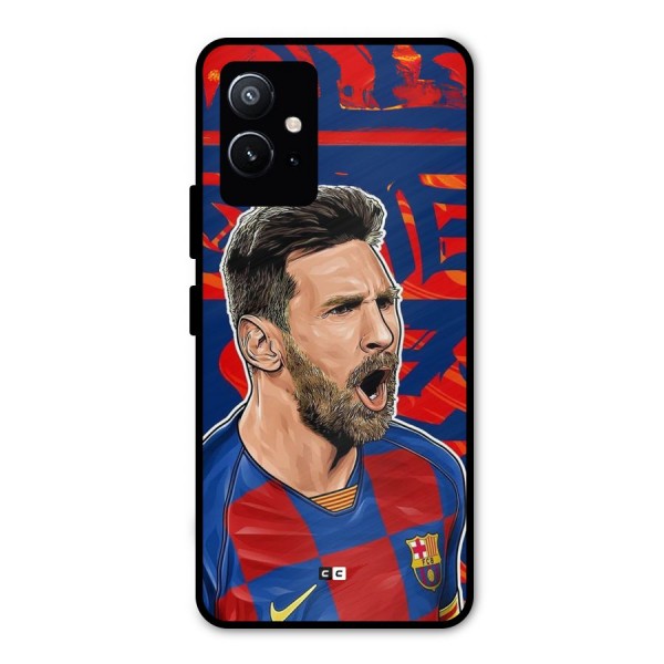 Roaring Soccer Star Metal Back Case for Vivo Y75 5G