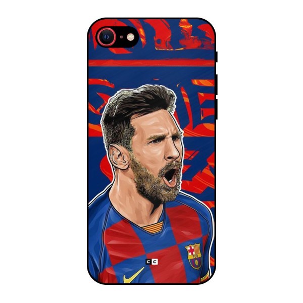 Roaring Soccer Star Metal Back Case for iPhone 7