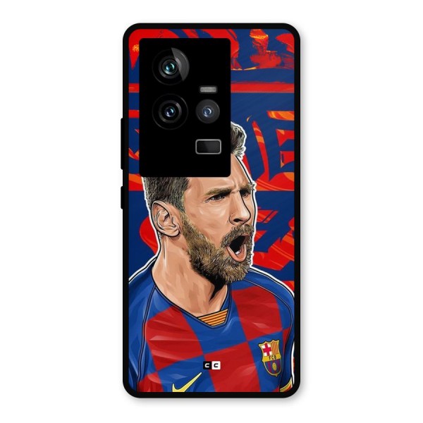 Roaring Soccer Star Metal Back Case for iQOO 11 5G