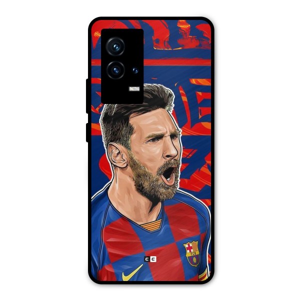 Roaring Soccer Star Metal Back Case for iQOO 9 5G