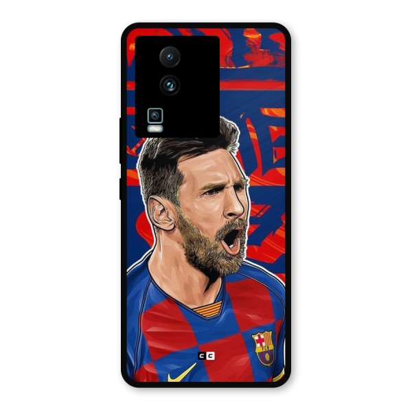 Roaring Soccer Star Metal Back Case for iQOO Neo 7