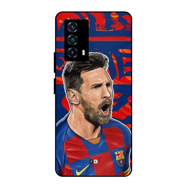 Roaring Soccer Star Metal Back Case for iQOO Z5