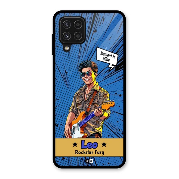 Rockstar Leo Glass Back Case for Galaxy A22 4G