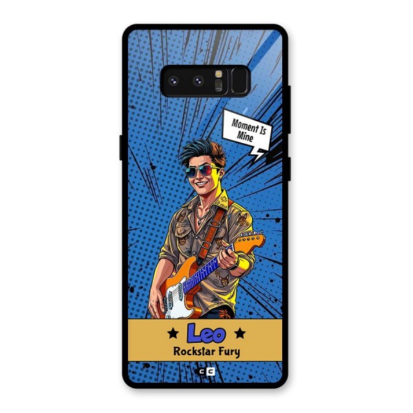 Rockstar Leo Glass Back Case for Galaxy Note 8