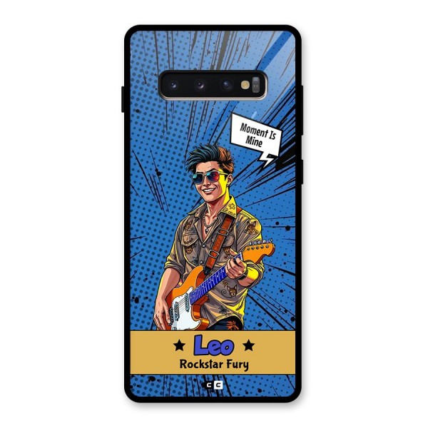 Rockstar Leo Glass Back Case for Galaxy S10 Plus