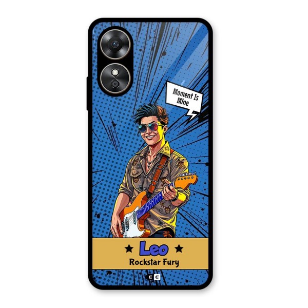 Rockstar Leo Glass Back Case for Oppo A17