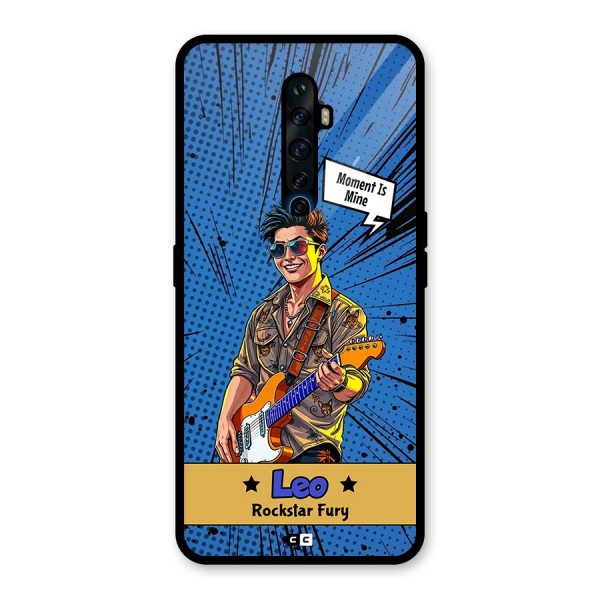 Rockstar Leo Glass Back Case for Oppo Reno2 F