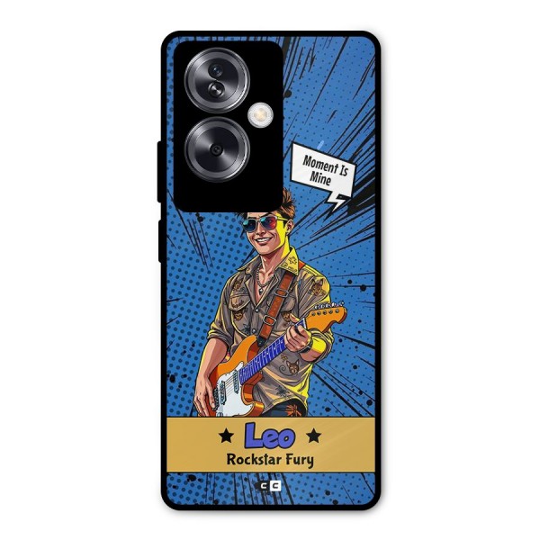 Rockstar Leo Metal Back Case for Oppo A79 5G