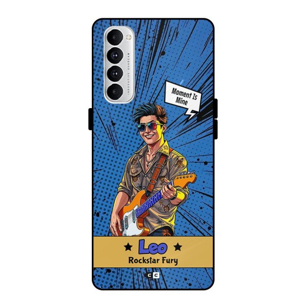 Rockstar Leo Metal Back Case for Oppo Reno4 Pro