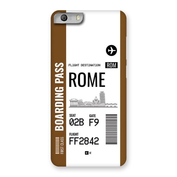 Rome Boarding Pass Back Case for Canvas Knight 2