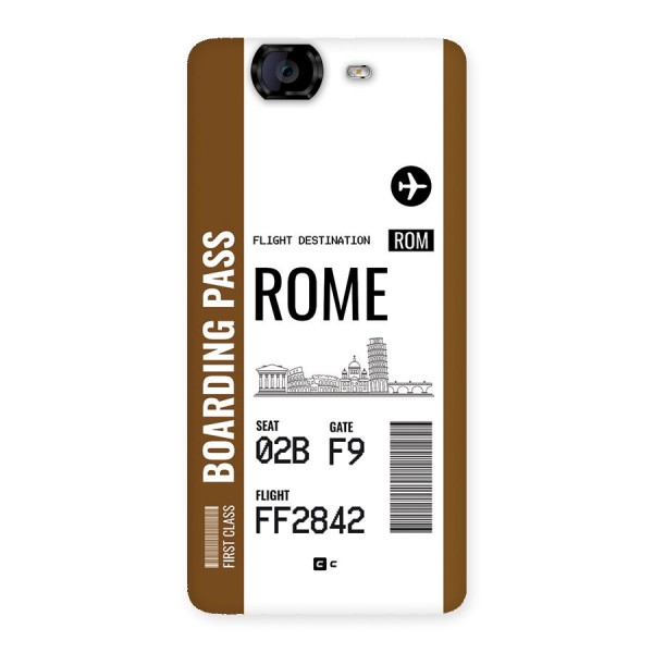 Rome Boarding Pass Back Case for Canvas Knight A350