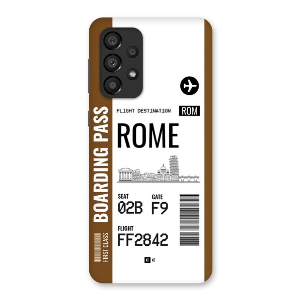 Rome Boarding Pass Back Case for Galaxy A33 5G