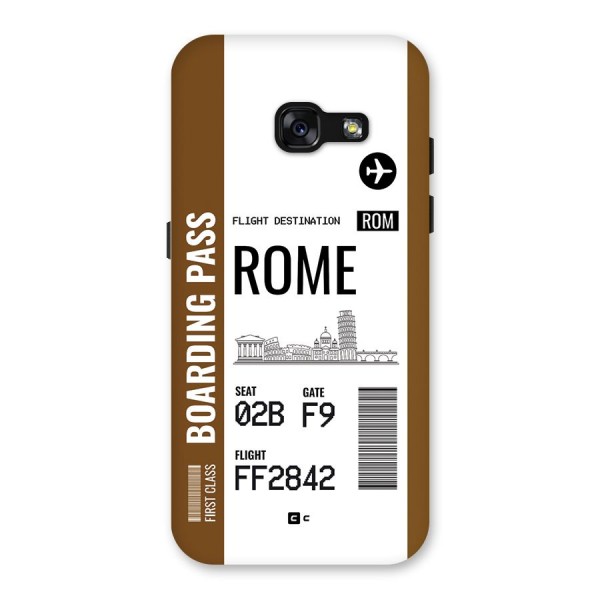 Rome Boarding Pass Back Case for Galaxy A3 (2017)