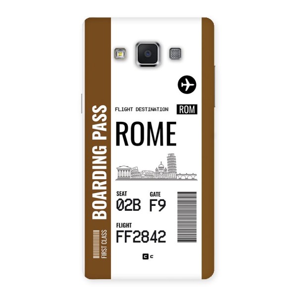 Rome Boarding Pass Back Case for Galaxy A5