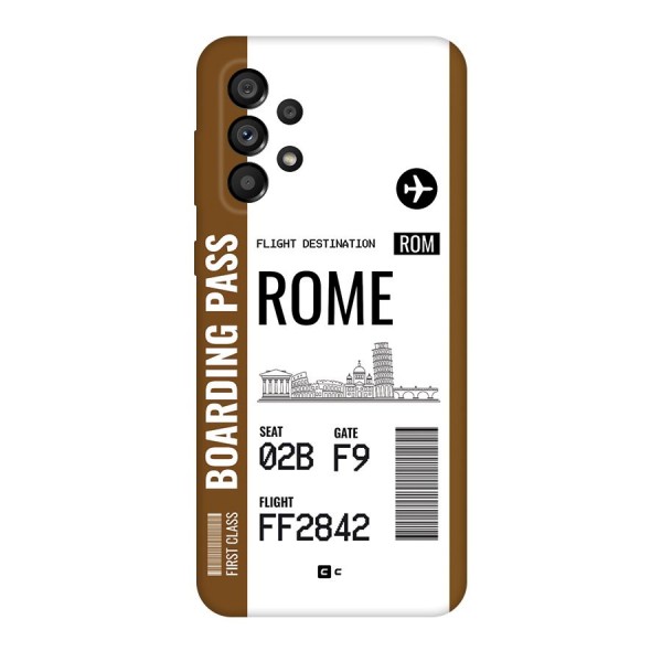 Rome Boarding Pass Back Case for Galaxy A73 5G