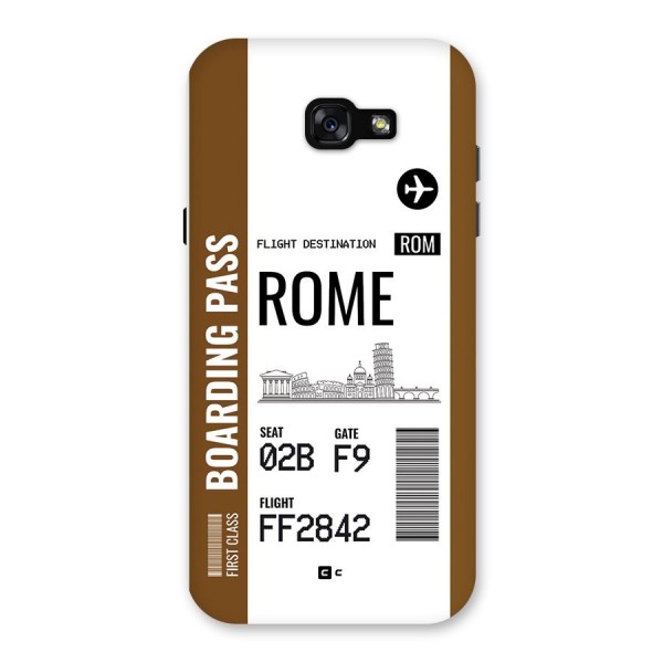 Rome Boarding Pass Back Case for Galaxy A7 (2017)