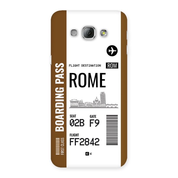 Rome Boarding Pass Back Case for Galaxy A8