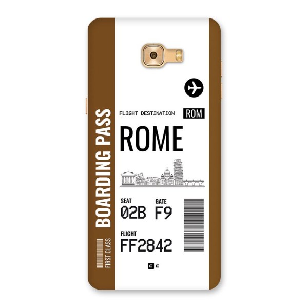 Rome Boarding Pass Back Case for Galaxy C9 Pro