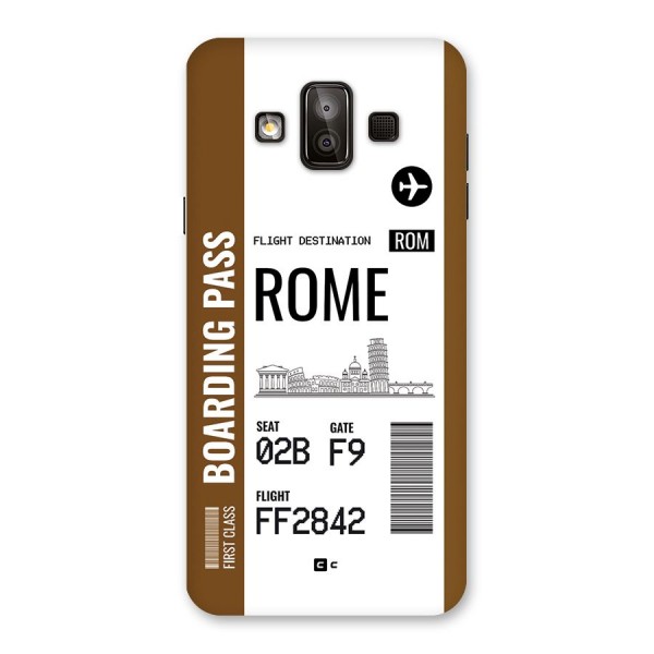 Rome Boarding Pass Back Case for Galaxy J7 Duo