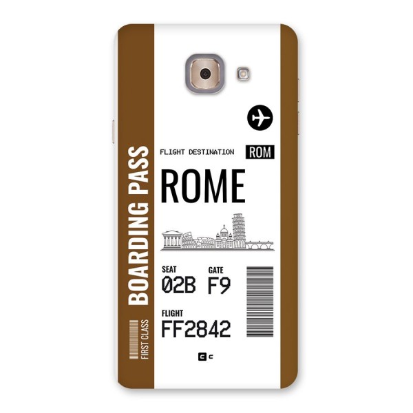 Rome Boarding Pass Back Case for Galaxy J7 Max