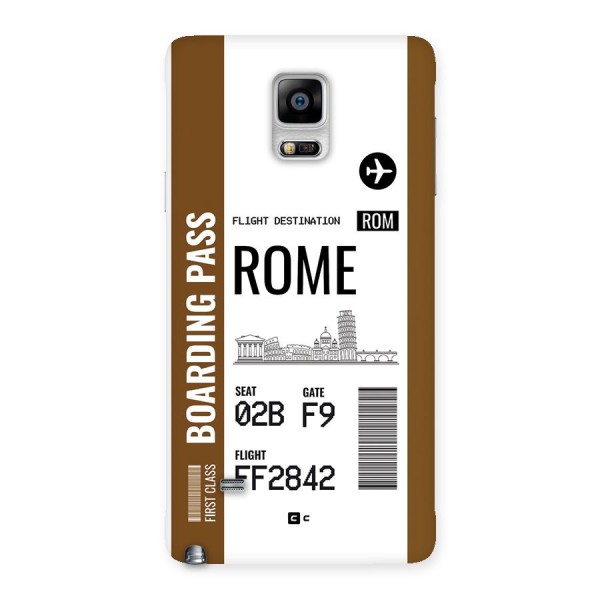 Rome Boarding Pass Back Case for Galaxy Note 4