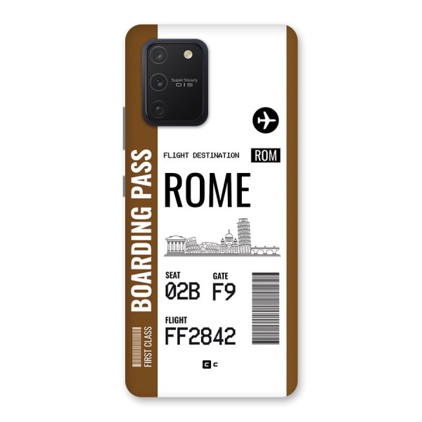 Rome Boarding Pass Back Case for Galaxy S10 Lite