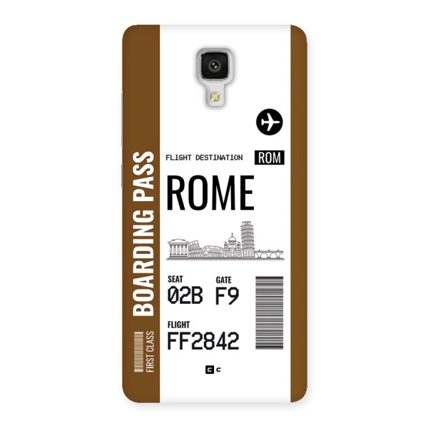 Rome Boarding Pass Back Case for Mi4