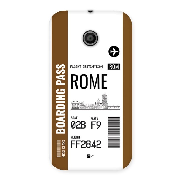 Rome Boarding Pass Back Case for Moto E