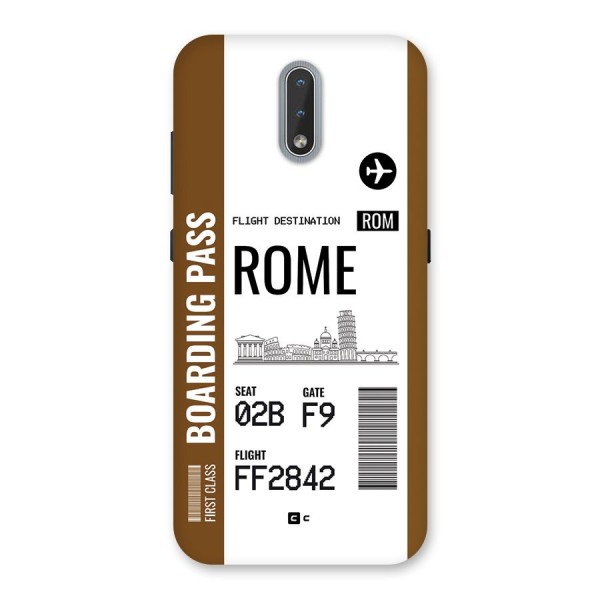 Rome Boarding Pass Back Case for Nokia 2.3