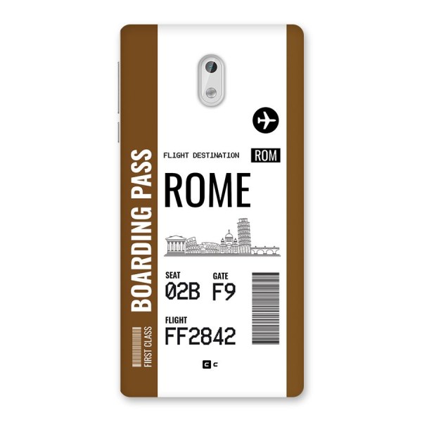 Rome Boarding Pass Back Case for Nokia 3