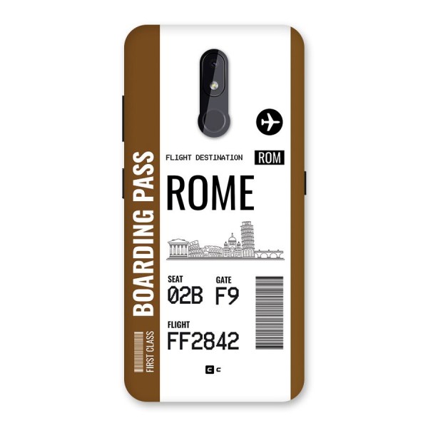 Rome Boarding Pass Back Case for Nokia 3.2