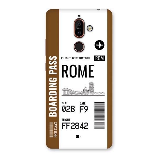 Rome Boarding Pass Back Case for Nokia 7 Plus