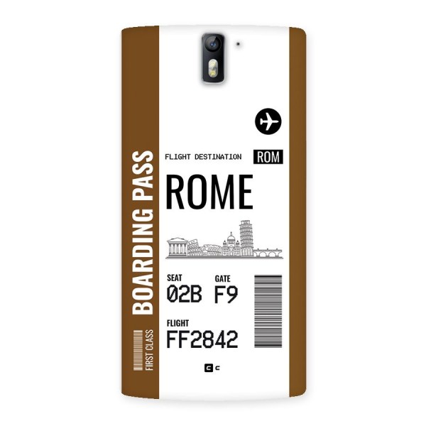 Rome Boarding Pass Back Case for OnePlus One