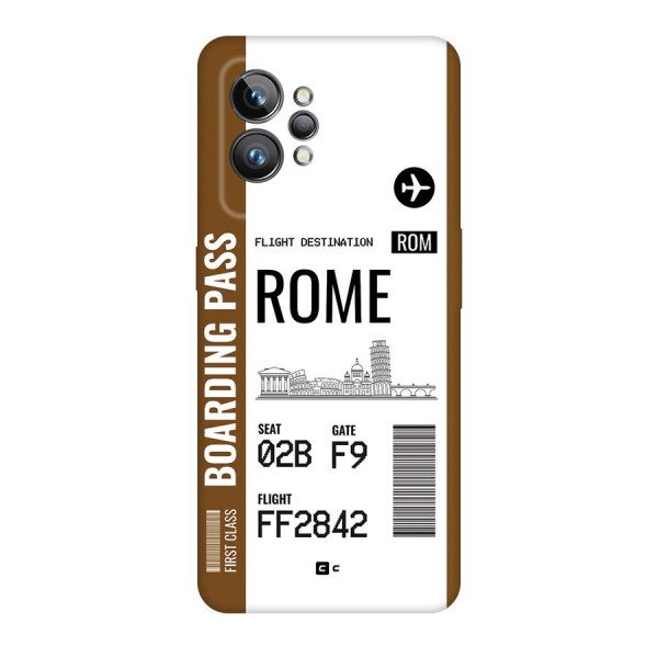 Rome Boarding Pass Back Case for Realme GT2 Pro