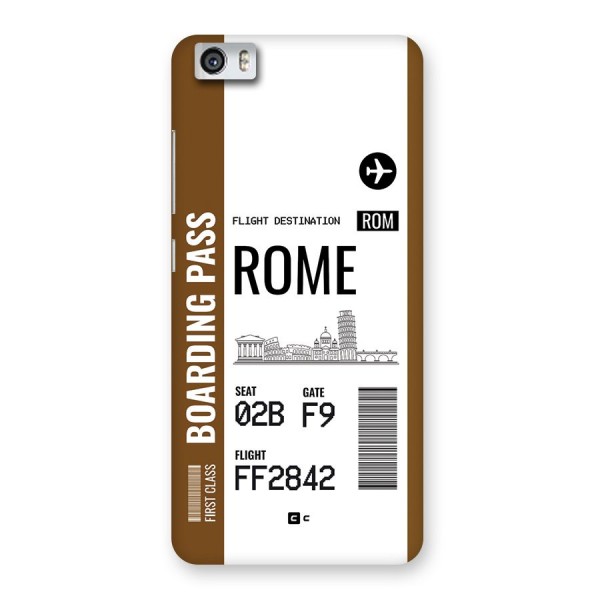 Rome Boarding Pass Back Case for Redmi Mi 5