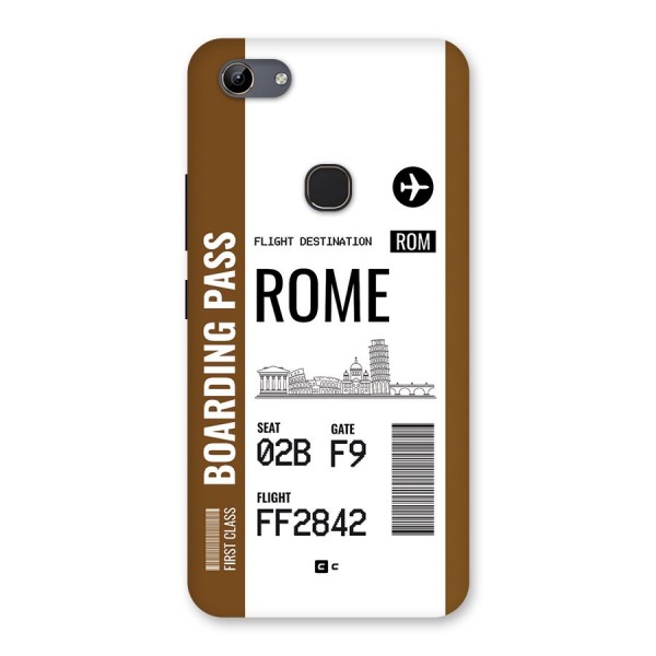 Rome Boarding Pass Back Case for Vivo Y81