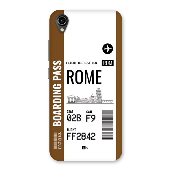 Rome Boarding Pass Back Case for Vivo Y91i