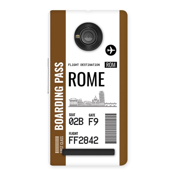 Rome Boarding Pass Back Case for Yuphoria