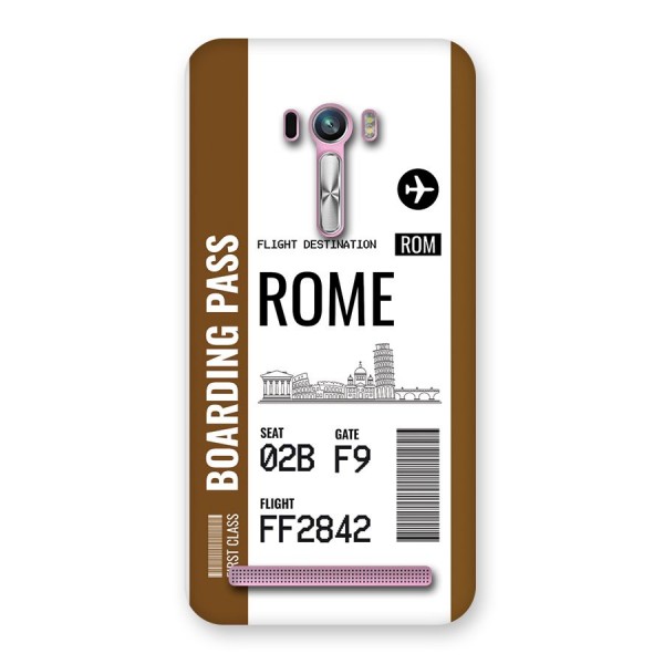 Rome Boarding Pass Back Case for Zenfone Selfie